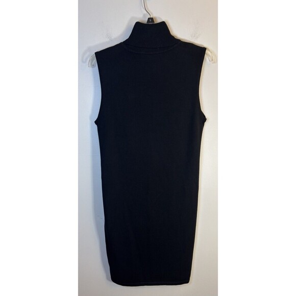 LAUREN RALPH LAUREN Cheetah Print Turtleneck Sleeveless Sheath Dress Medium Knee - Picture 2 of 12